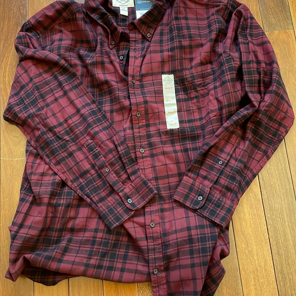 Big and Tall Cotton Super Soft long sleeve Men’s Size 4 XLGT St John’s Bay